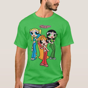 T-shirt Les Powerpuff Girlseen Girl Group Mignon Dessin An