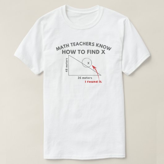 T-shirt Les professeurs de mathématiques savent comment tr (Design devant)