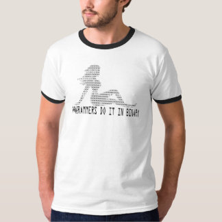 T-shirt Les programmeurs le font binaire