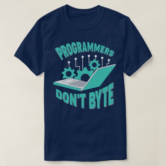 T-shirt Les programmeurs ne Byte Software Engineer Cadeau (Design devant)