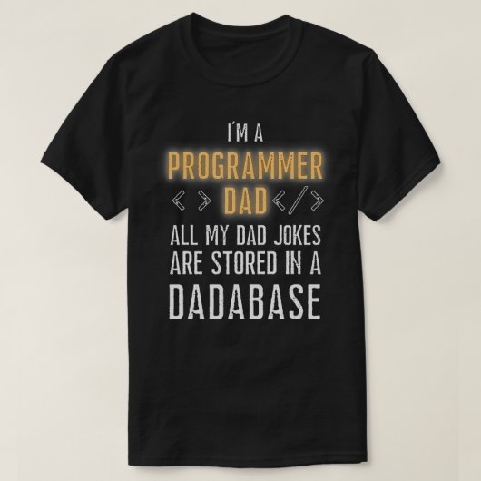 T-shirt Les Programmeurs Sont Stockés Dans Une Base De Don (Design devant)