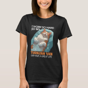 T-shirt Les propriétaires de chats TRAVAILLENT SI DUR POUR