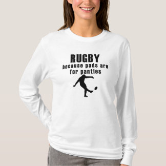 T-shirt Les protections sont pour le rugby de culottes