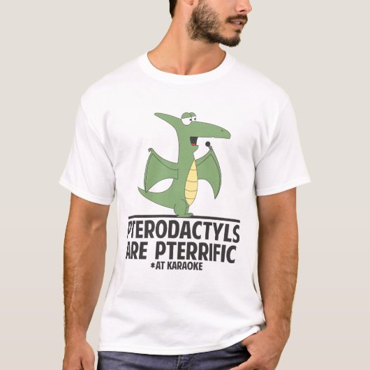 T-shirt Les ptérodactyles sont Pterrific (Devant)