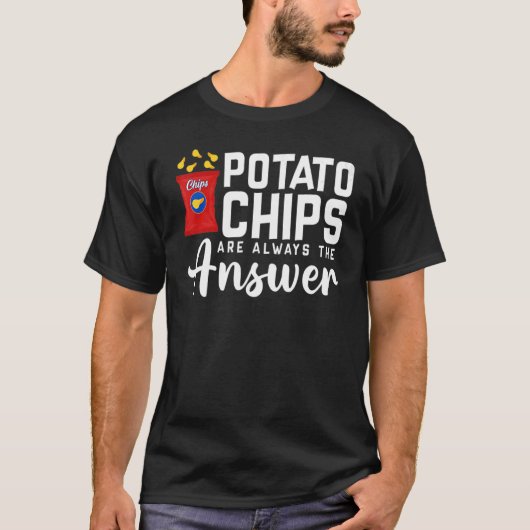T-shirt Les Puces De Pomme De Terre Sont Toujours La Répon (Devant)