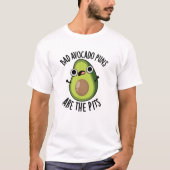 T-shirt Les Puns Avocado Mauvais Sont Les Pits Drôle Fruit (Devant)