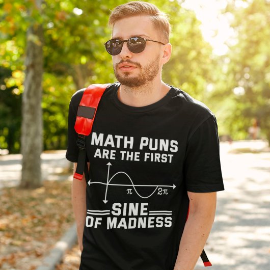 T-shirt Les Puns De Maths Drôle Sont Le Premier Sin De La