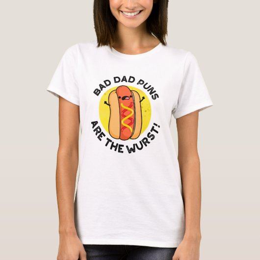 T-shirt Les Puns Papa Mauvais Sont Le Pun Saucisson Drôle  (Devant)