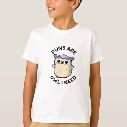 T-shirt Les Puns Sont Chouette J'Ai Besoin D'Un Amusant An (Devant)