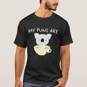 T-shirt Les Puns Sont Des Chemises À Thé Koala