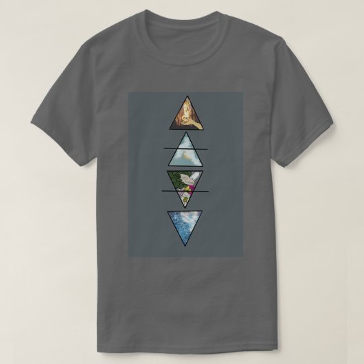 T-shirt Les quatre éléments 1 (Design devant)