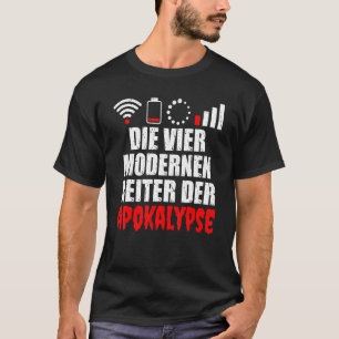 T-shirt Les quatre pilotes modernes de l'apocalypse nerd e