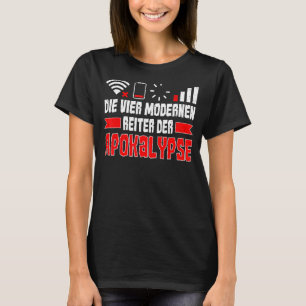 T-shirt Les quatre pilotes modernes de l'ordinateur apocal