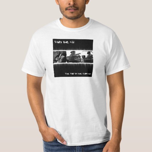 T-SHIRT LES QUATRE SUR LE P.E. DE PLANCHER (Devant)