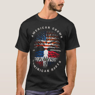 T-shirt Les racines dominicaines grandissantes américaines