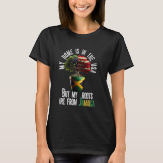 T-shirt Les Racines Du Patriote Américain Jamaïcain Provie
