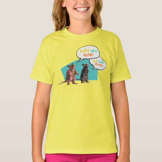 T-shirt Les Rats Sont Mignons Mais Plutôt Stinky (Devant)