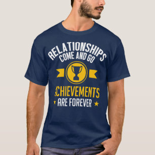 T-shirt Les réalisations sont pour toujours blanches