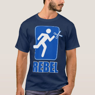 T-shirt Les Rebelles Courent Avec Des Ciseaux