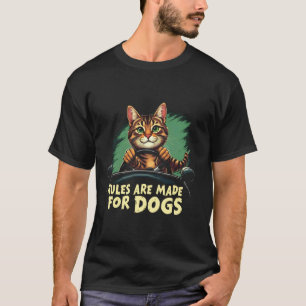 T-shirt Les règles sont pour les chiens Humour drôle d'amo
