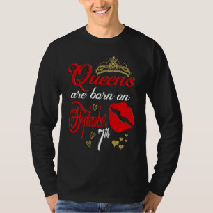 T-shirt Les reines aux lèvres rouges mignonnes sont nées l