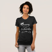 T-shirt Les Reines Sont Nées En Décembre (Devant entier)