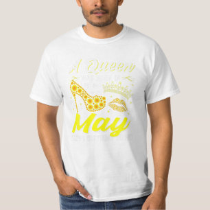T-shirt Les Reines Sont Nées En Mai Fille