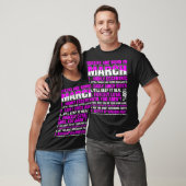T-shirt Les Reines Sont Nées En Mars (Unisexe)