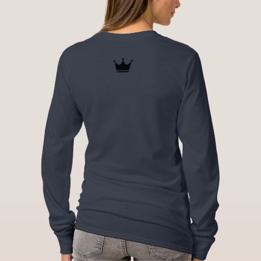 T-shirt Les reines sont nées en MARS - mois personnalisabl (Dos)