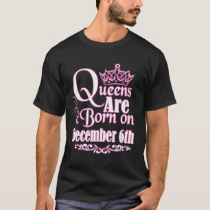 T-shirt Les Reines Sont Nées Le 6 Décembre Capricorn Sagit