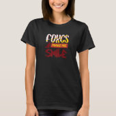 T-shirt Les renards me font sourire Faune Nature Forêt Ani (Devant)
