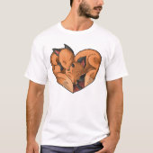 T-shirt Les renards mignons (Devant)