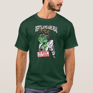 T-shirt Les Reptilians sont vrais - la Reine est un lézard