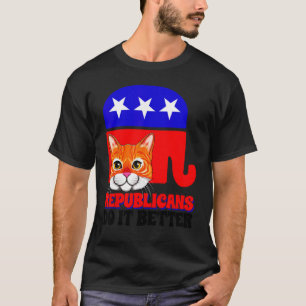 T-shirt Les Républicains Le Font Mieux Chat Politique État