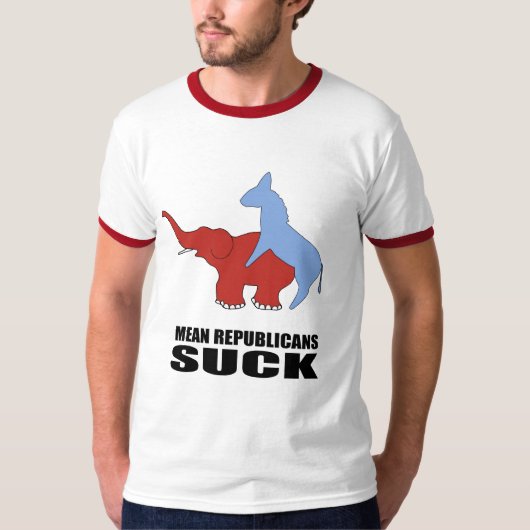 T-shirt Les républicains moyens sucent (Devant)