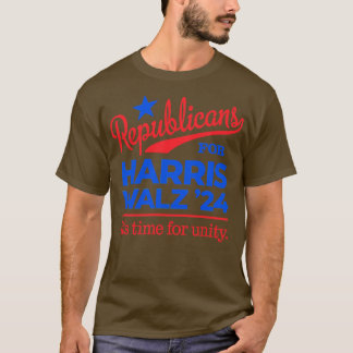 T-shirt Les Républicains pour Walz, l'heure de l'unité