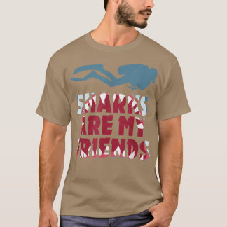 T-shirt Les requins sont mes amis Cool Amateurs de requins