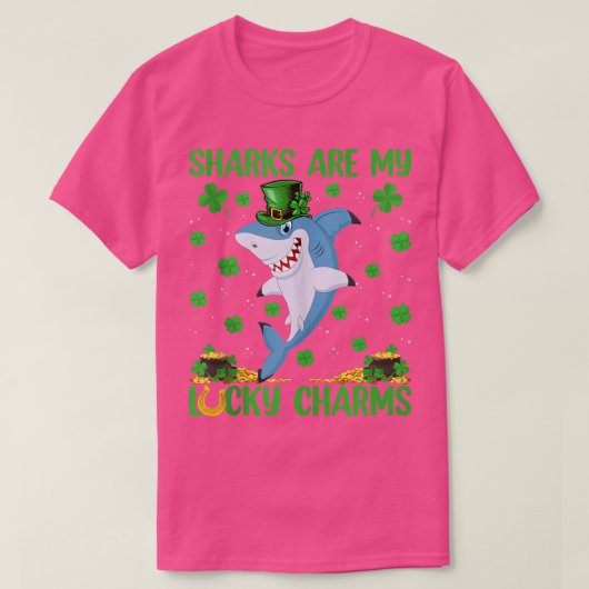 T-shirt Les requins sont mes charmes chanceux Shark St (Design devant)