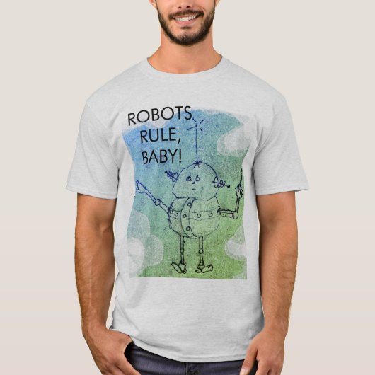 T-shirt Les robots gouvernent ! ©2020 Annabelle Echo (Devant)