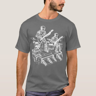 T-shirt les robots jouent de la musique