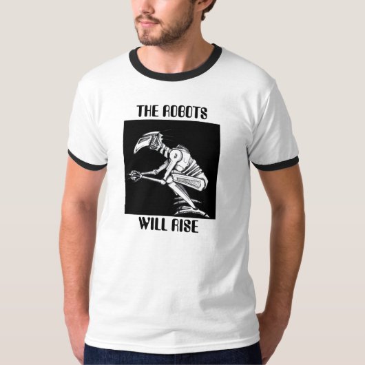 T-SHIRT LES ROBOTS SE LÈVERONT (Devant)