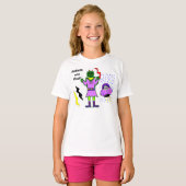 T-shirt Les Robots Sont Cool Capitaine Zoey Petals (Devant entier)