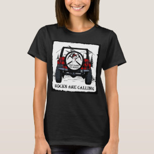 T-shirt Les rochers appellent, il est temps d'y aller ! Ro
