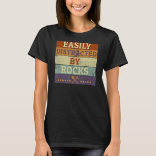 T-shirt Les Rochers Géologues Rétro Facilement Distraits P
