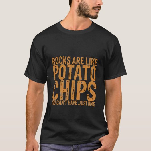 T-shirt Les rochers sont comme des chips de pommes de terr (Devant)