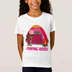 T-Shirt Les roches campantes de filles mignonnes ajoutent