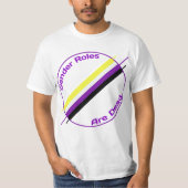 T-shirt Les rôles de genre sont pièce en t morte (Devant)