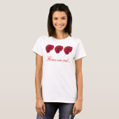 T-shirt Les roses sont rouges (Devant entier)