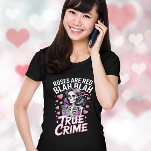 T-shirt Les Roses Sont Rouges Crime Véritable Anti Saint-V