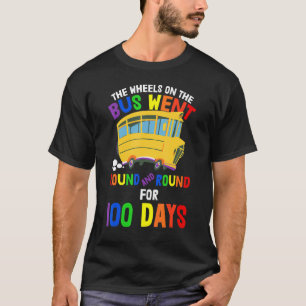 T-shirt Les Roues De L'Autobus Sont Allées Rond Et Rond Pe